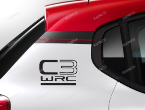 Citroen C3 WRC pegatinas para el cuarto trasero