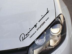 Hyundai Racing Mind Pegatina para capó