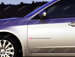 Subaru STI Tecnica International pegatinas para puertas