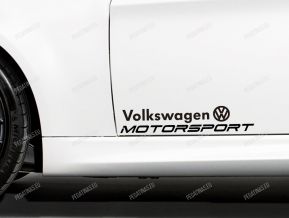 Volkswagen Motorsport pegatinas para puertas