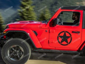 Jeep Army Star pegatinas para puertas