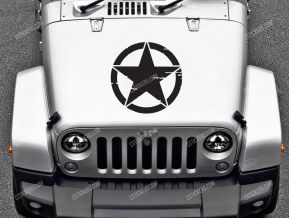 Jeep Army Star pegatinas para campana