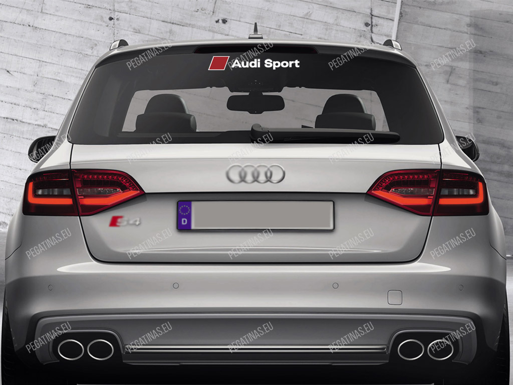 Audi Sport pegatina para ventana trasera