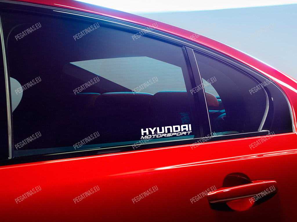 Hyundai Motorsport pegatinas para ventanas laterales