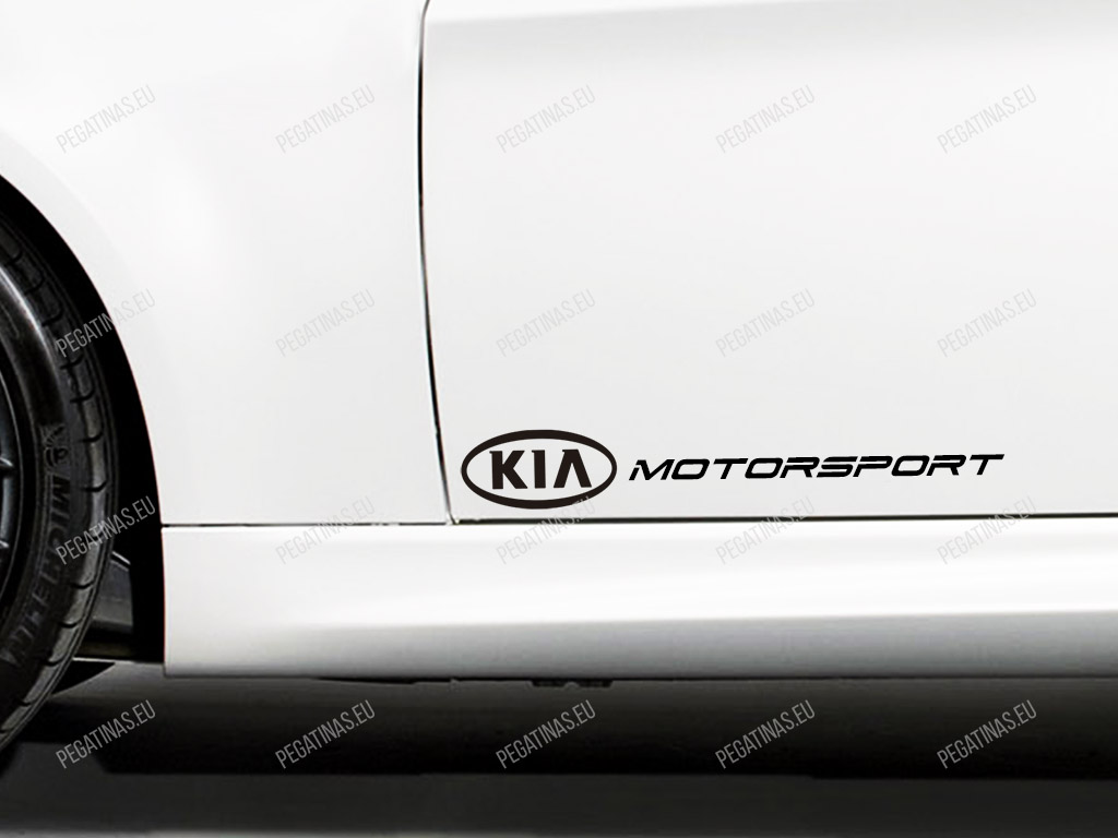 Ladrillo calibre usuario Kia Motorsport pegatinas para puertas - pegatinas.eu
