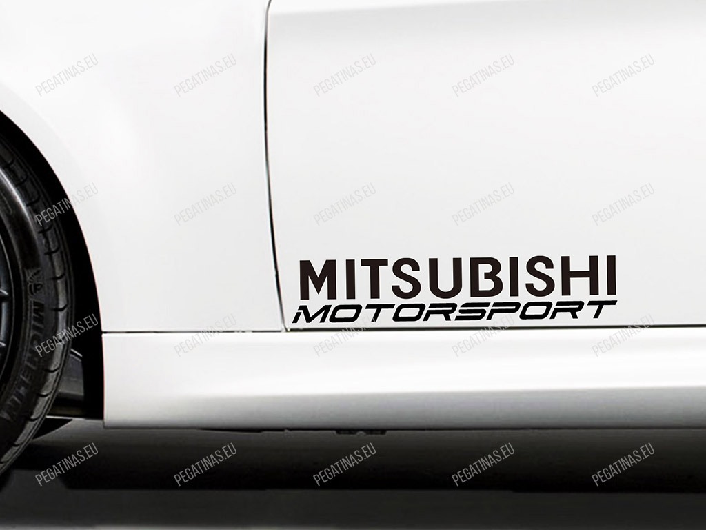Mitsubishi Motorsport pegatinas para puertas
