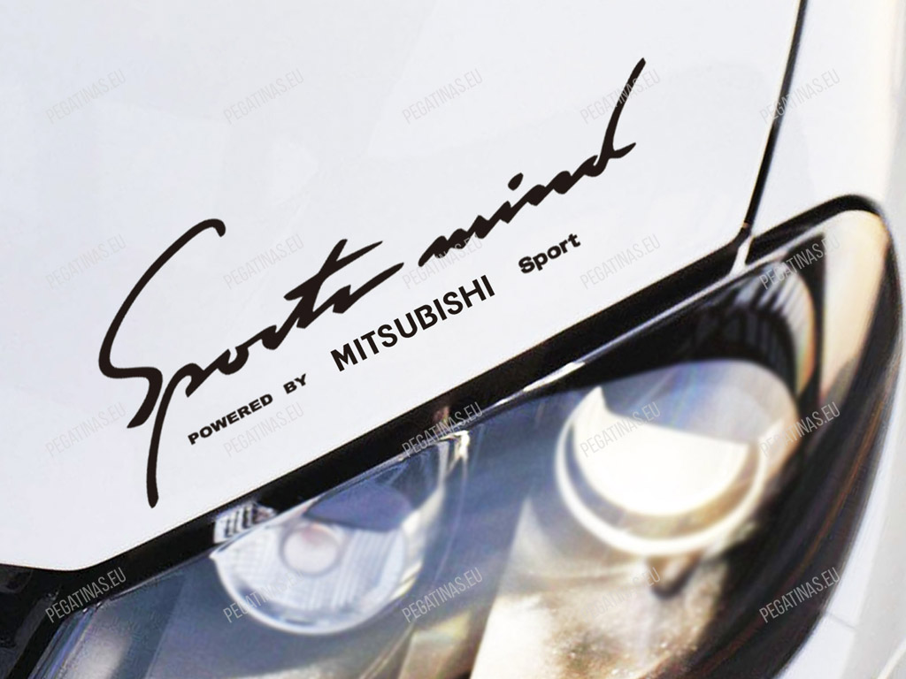 Mitsubishi Sports Mind Pegatina para capó